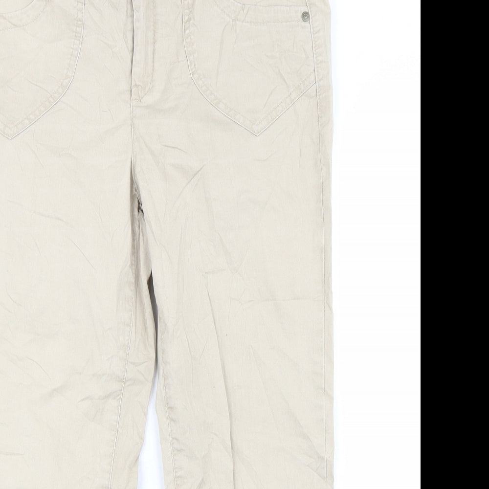 Rocks Womens Beige   Cropped Jeans Size L L23 in