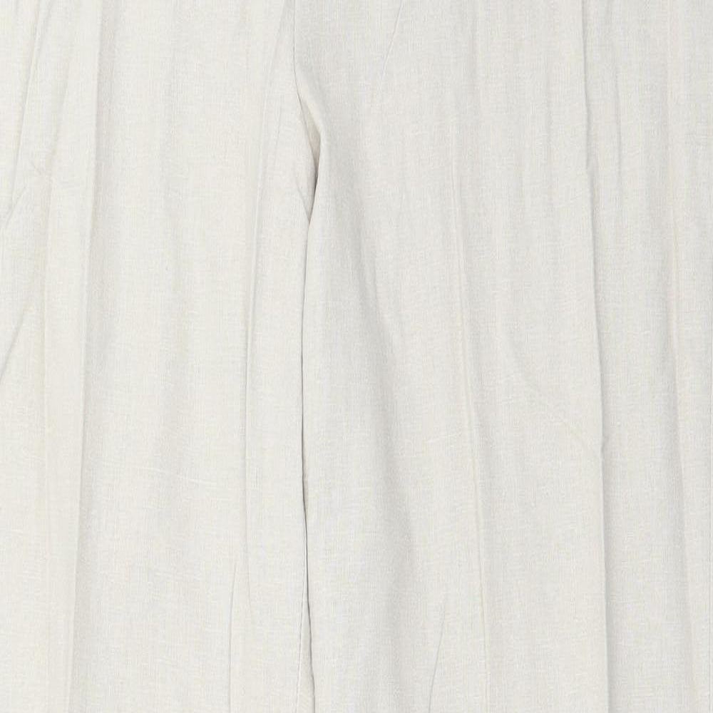 Womens UK Size 34 in Preworn Regular Fit  Beige Trousers
