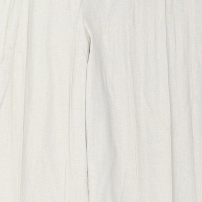Womens UK Size 34 in Preworn Regular Fit  Beige Trousers