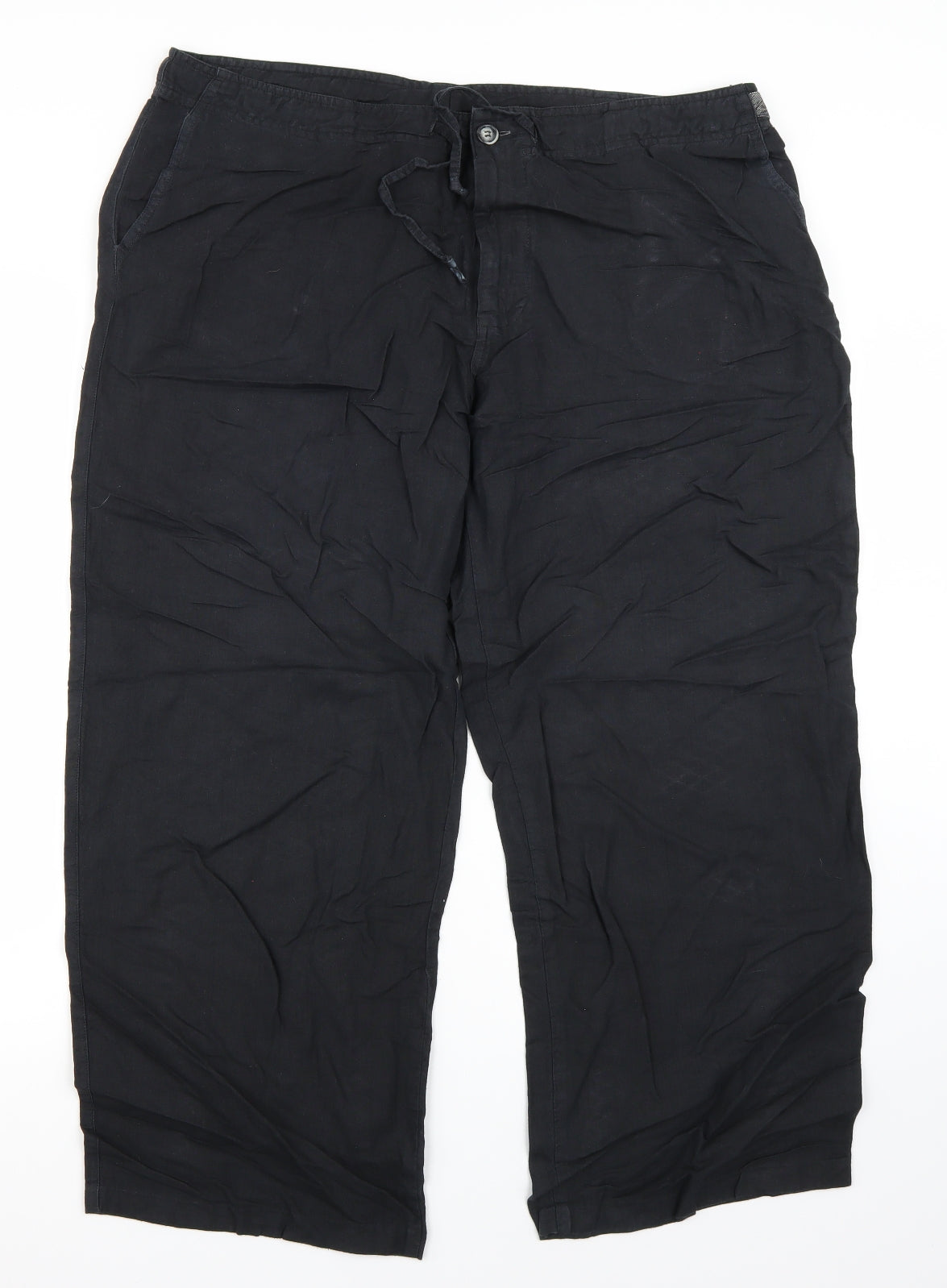 Womens UK Size 38 in Preworn Regular Fit  Black Trousers
