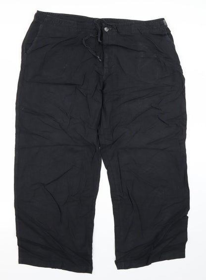 Womens UK Size 38 in Preworn Regular Fit  Black Trousers
