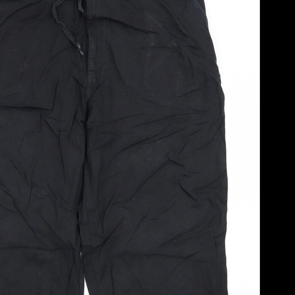 Womens UK Size 38 in Preworn Regular Fit  Black Trousers