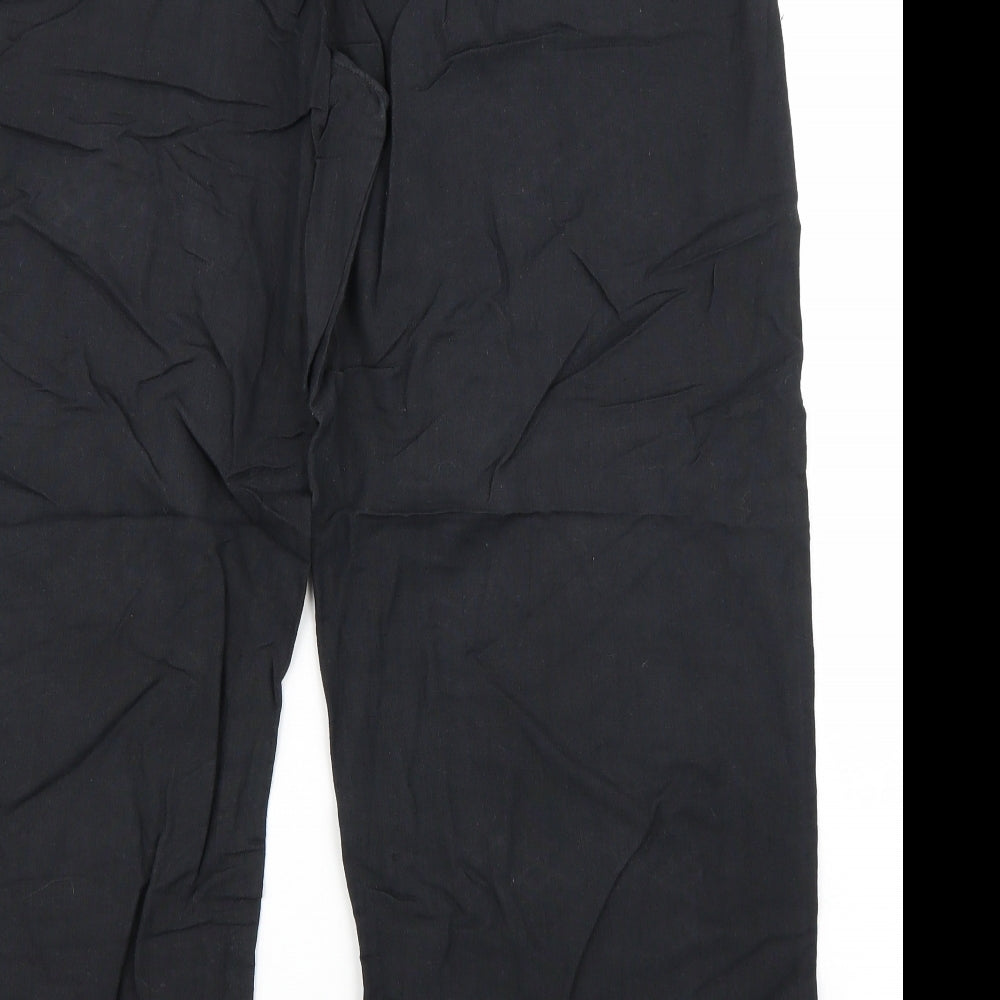 Womens UK Size 38 in Preworn Regular Fit  Black Trousers