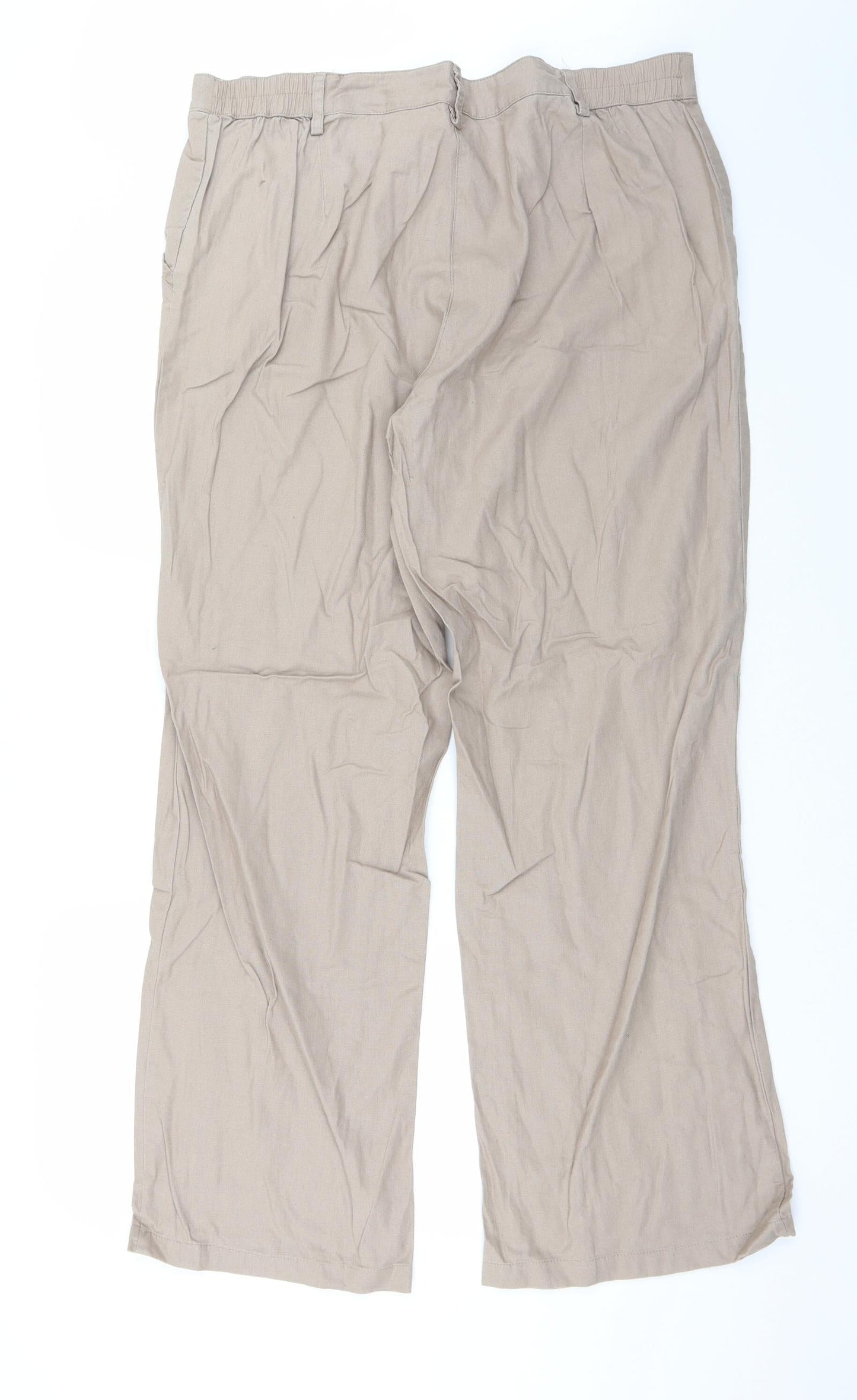 Womens UK Size 16 bpc Regular Fit  Brown Trousers