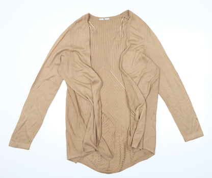 TU Womens Brown  Knit Cardigan Jumper Size 14