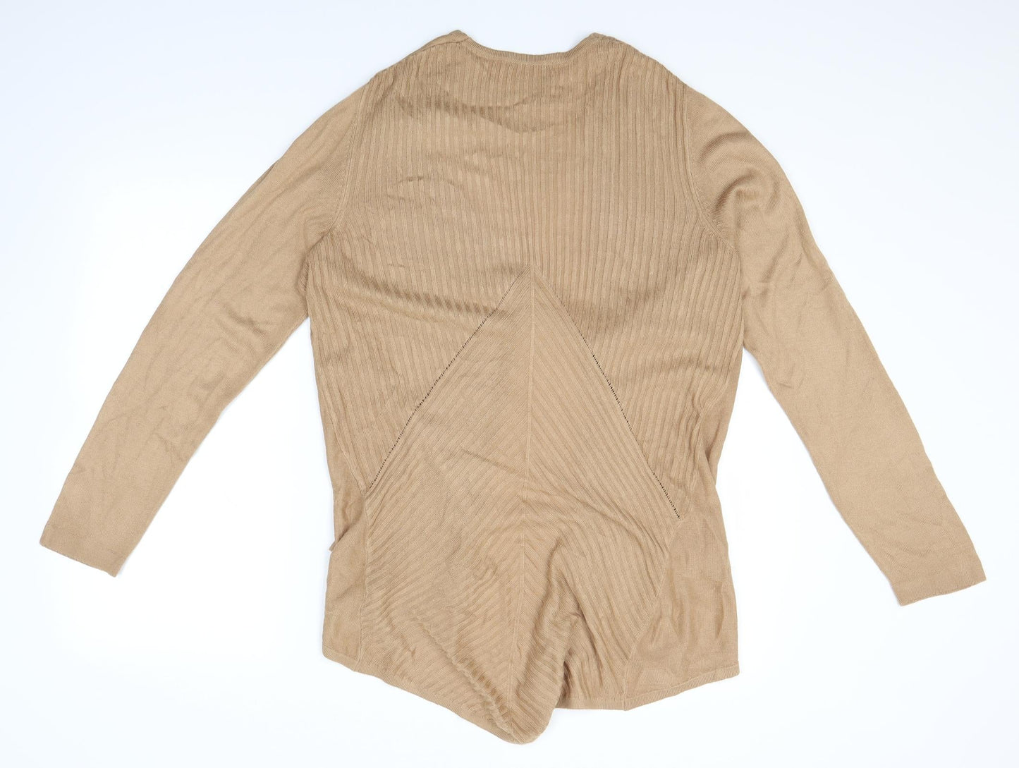 TU Womens Brown  Knit Cardigan Jumper Size 14