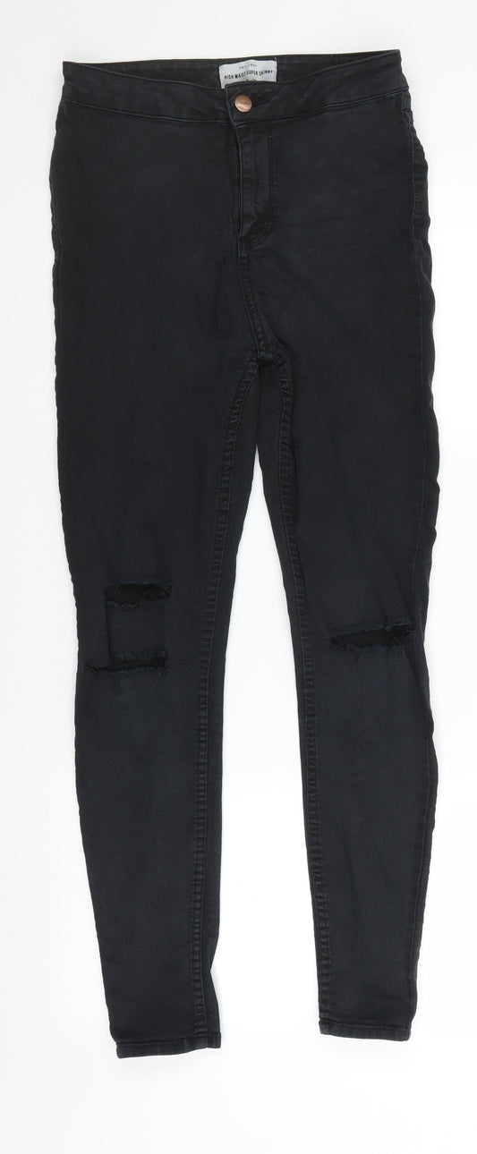 NEXT Womens Black  Denim Jegging Jeans Size 10 L27 in