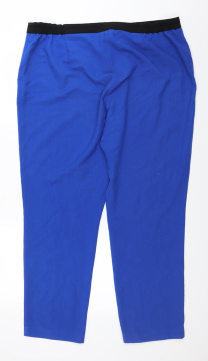 Anthology Womens Blue   Capri Trousers Size 20 L28 in