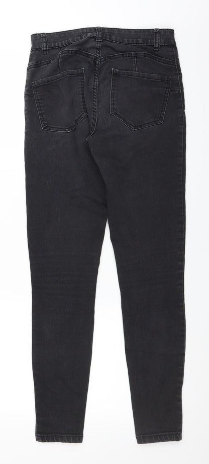 Primark Womens Black  Denim Jegging Jeans Size 10 L28 in