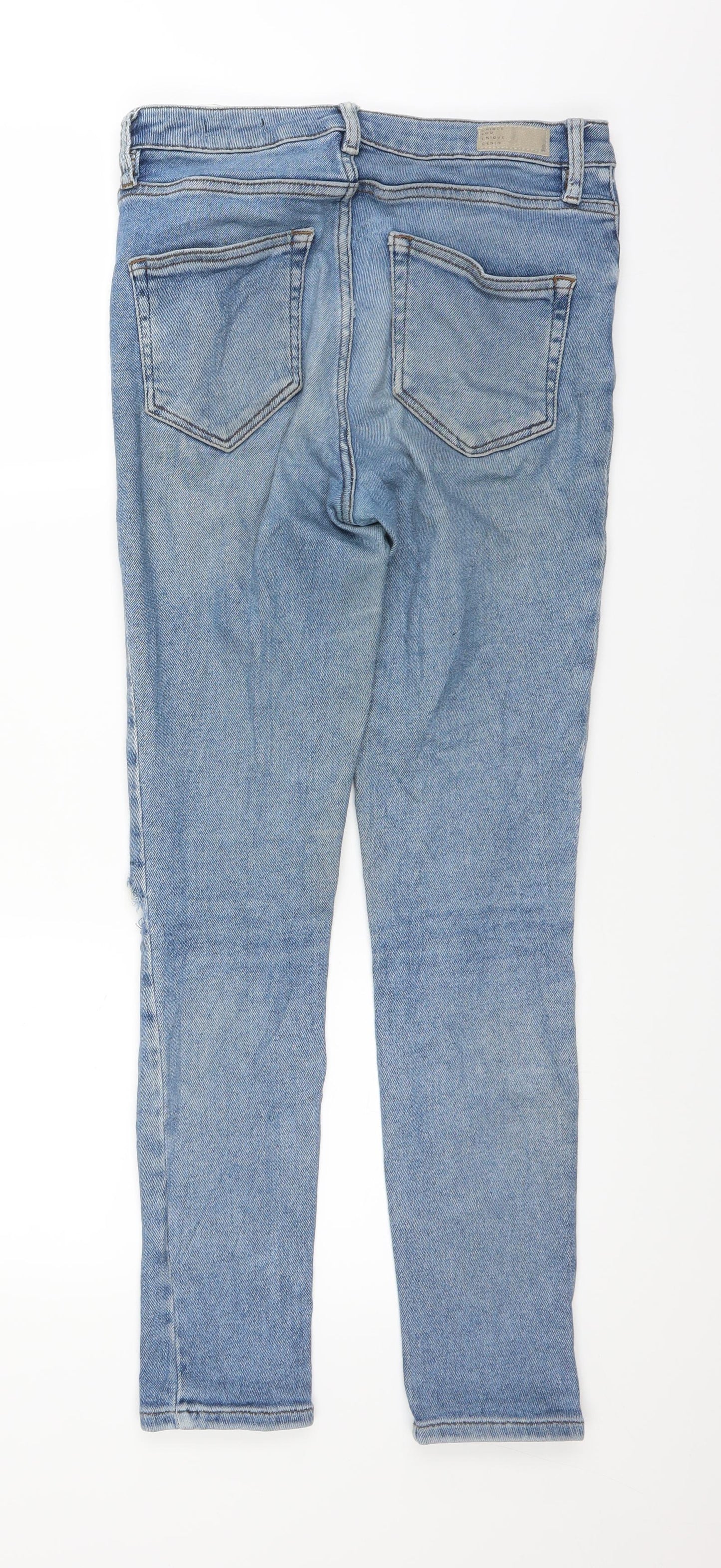 Cubus Womens Blue  Denim Straight Jeans Size 29 in L27 in - stretch denim