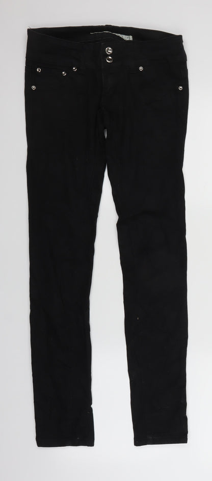 Dzire Womens Black  Denim Straight Jeans Size 27 in L30 in