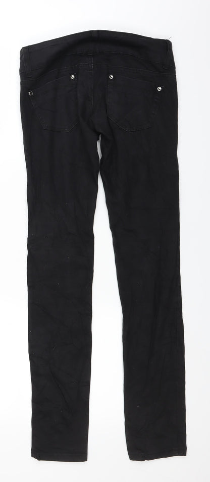 Dzire Womens Black  Denim Straight Jeans Size 27 in L30 in