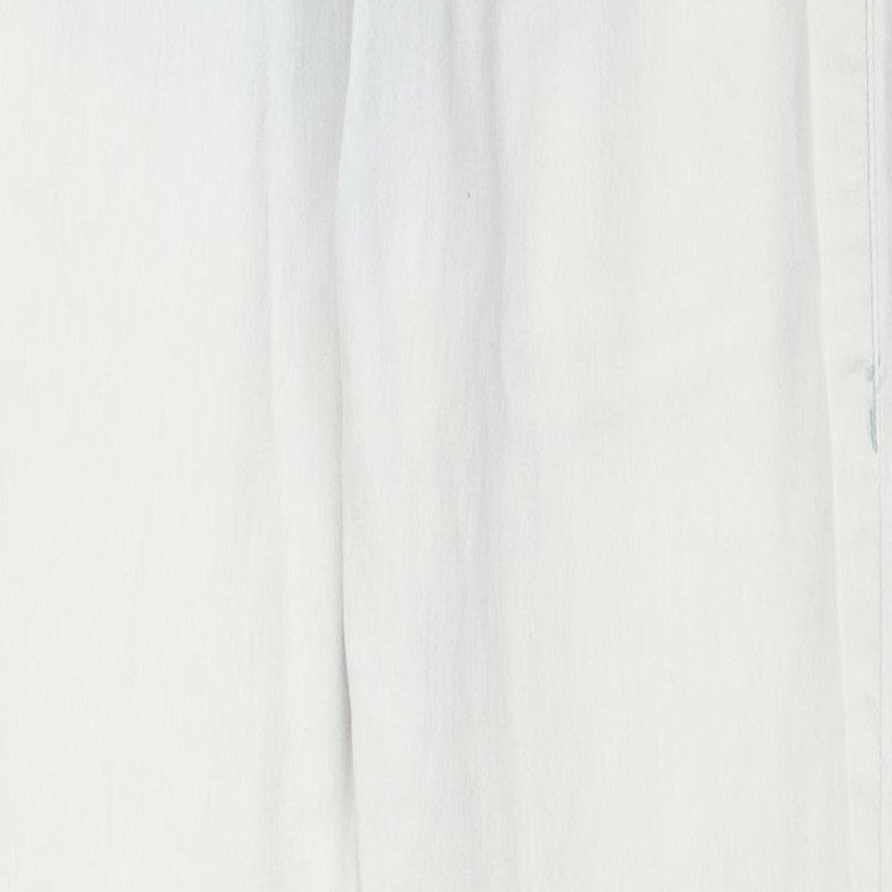 Mango Womens Blue  Denim Straight Jeans Size 10 L26 in