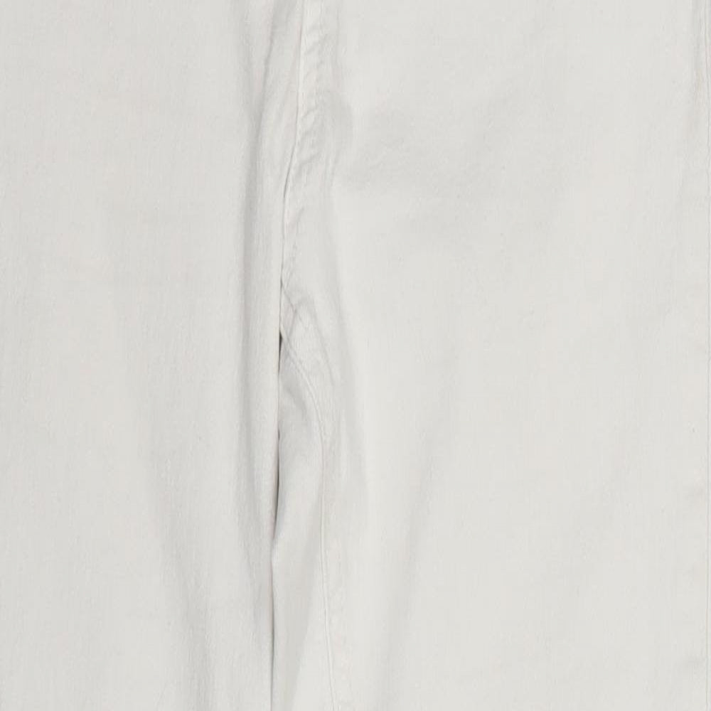 New Look Womens White  Denim Skinny Jeans Size 8 L25 in