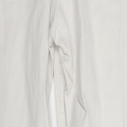 New Look Womens White  Denim Skinny Jeans Size 8 L25 in