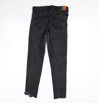 Womens UK Size 28 in Preworn Regular Fit Straight Black Jeans