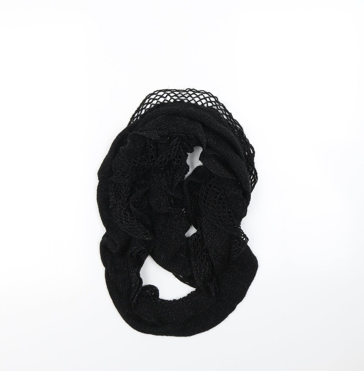 Preworn Womens Black    Scarf