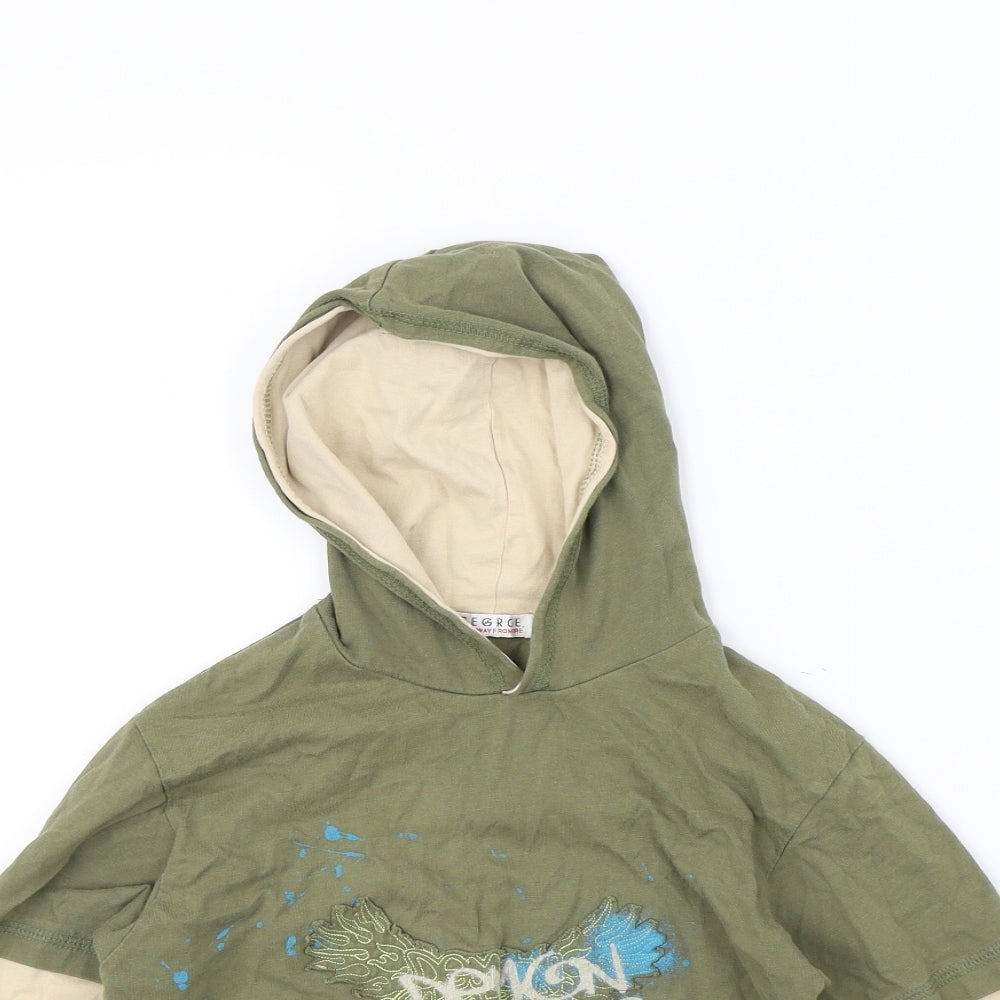 George Girls Green   Pullover Hoodie Size 6 Years