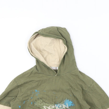 George Girls Green   Pullover Hoodie Size 6 Years
