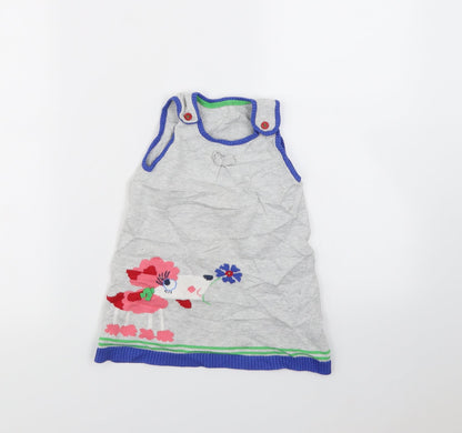 M&S Girls Grey   Fit & Flare  Size 18-24 Months