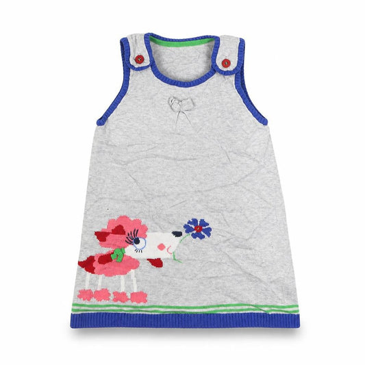 M&S Girls Grey   Fit & Flare  Size 18-24 Months