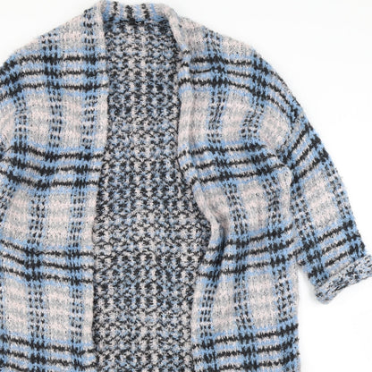 Warehouse Womens Multicoloured Check  Cardigan Jumper Size S