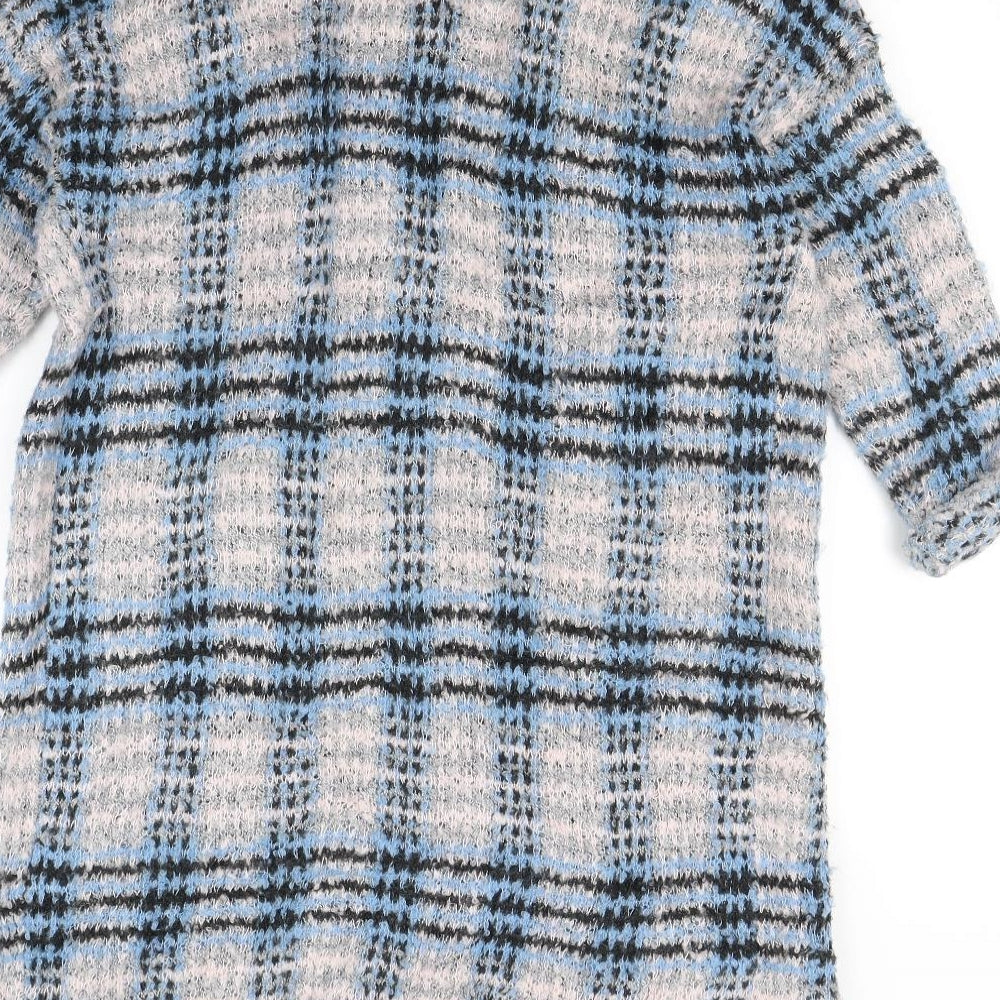Warehouse Womens Multicoloured Check  Cardigan Jumper Size S