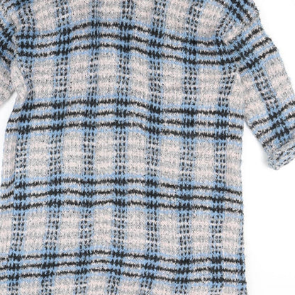Warehouse Womens Multicoloured Check  Cardigan Jumper Size S