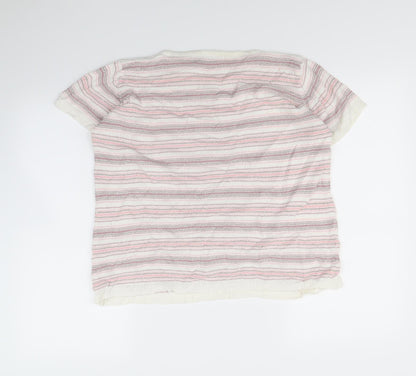 EWM Womens Multicoloured Striped  Pullover Jumper Size 14