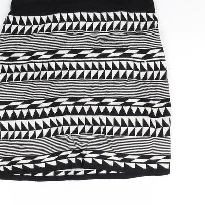 Apricot Womens Black Striped  Mini Skirt Size 10