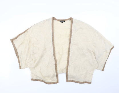 Warehouse Womens Beige   Cardigan Jumper Size L