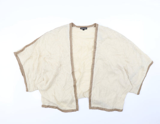 Warehouse Womens Beige   Cardigan Jumper Size L