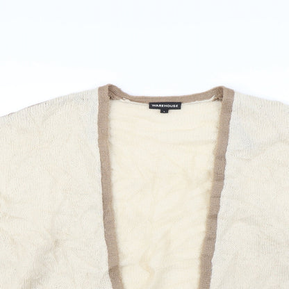 Warehouse Womens Beige   Cardigan Jumper Size L