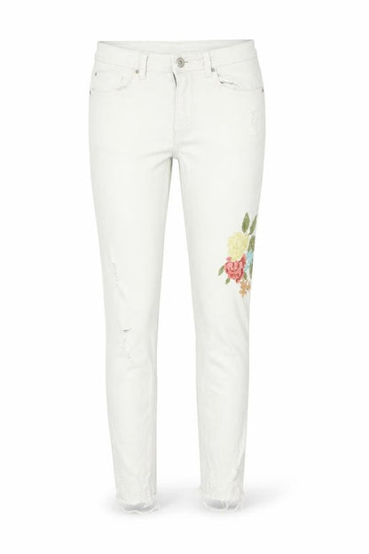 Womens UK Size 8 Zara Regular Fit Skinny White Jeans