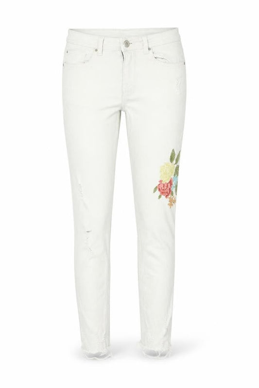 Womens UK Size 8 Zara Regular Fit Skinny White Jeans