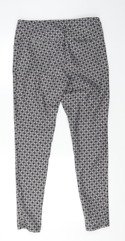 New Look Womens Black Paisley  Trousers  Size 10 L28.5 in