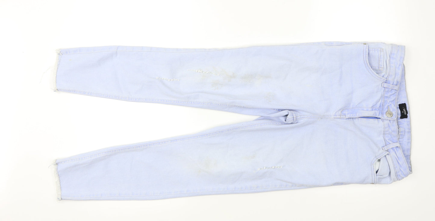 Womens UK Size 12 Denim Regular Fit Skinny Blue Jeans