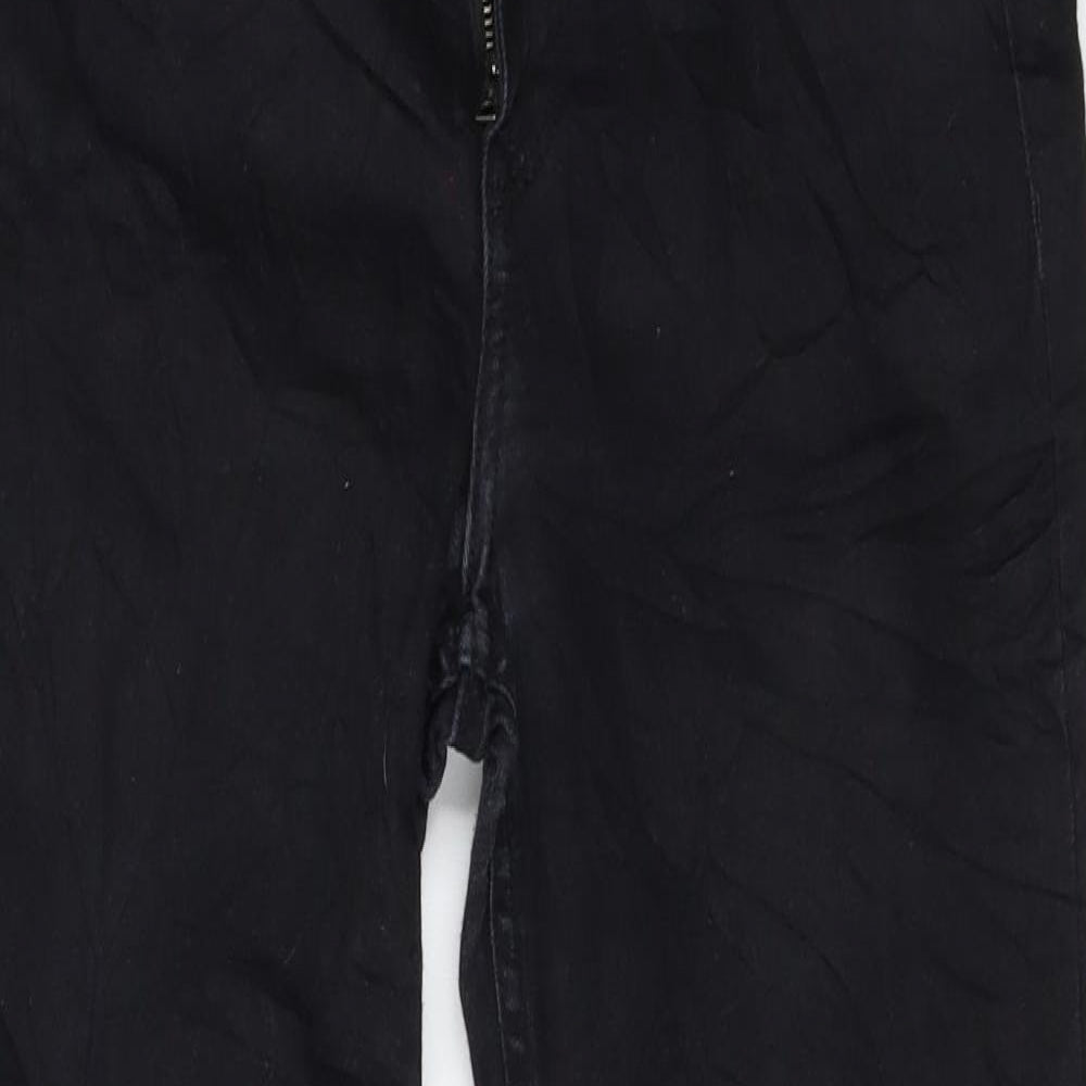 Womens UK Size 27 in Preworn Regular Fit Skinny Black Jeans