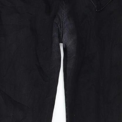 Womens UK Size 27 in Preworn Regular Fit Skinny Black Jeans