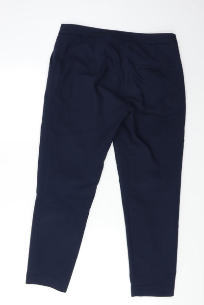 Womens UK Size 6 H&M Regular Fit  Blue Trousers