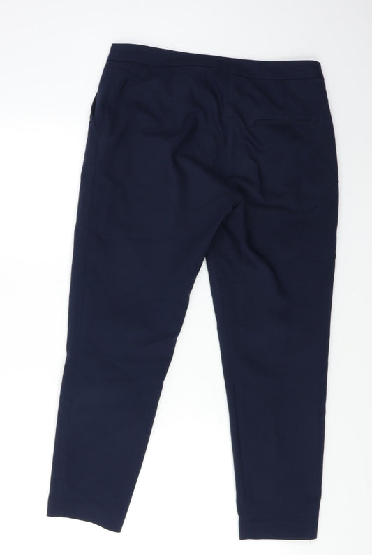 Womens UK Size 6 H&M Regular Fit  Blue Trousers