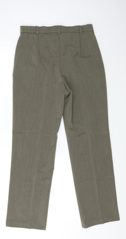 Womens UK Size 10 Marks and Spencer Regular Fit  Beige Trousers