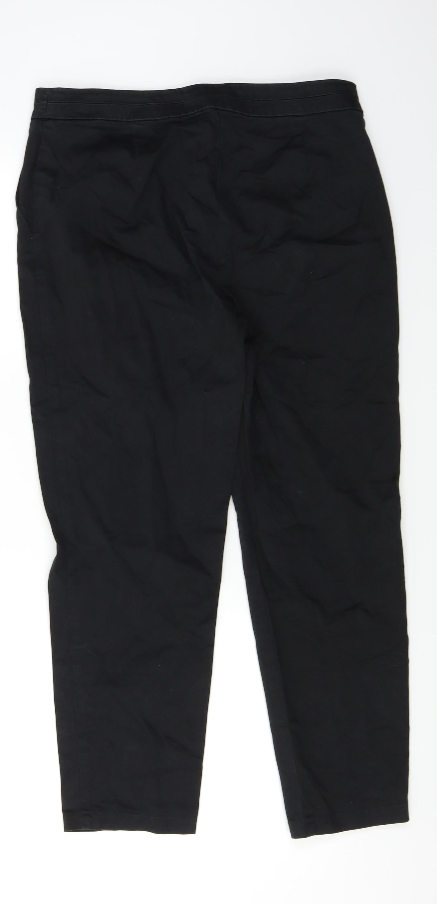 Womens UK Size 12 M&S Regular Fit  Black Trousers