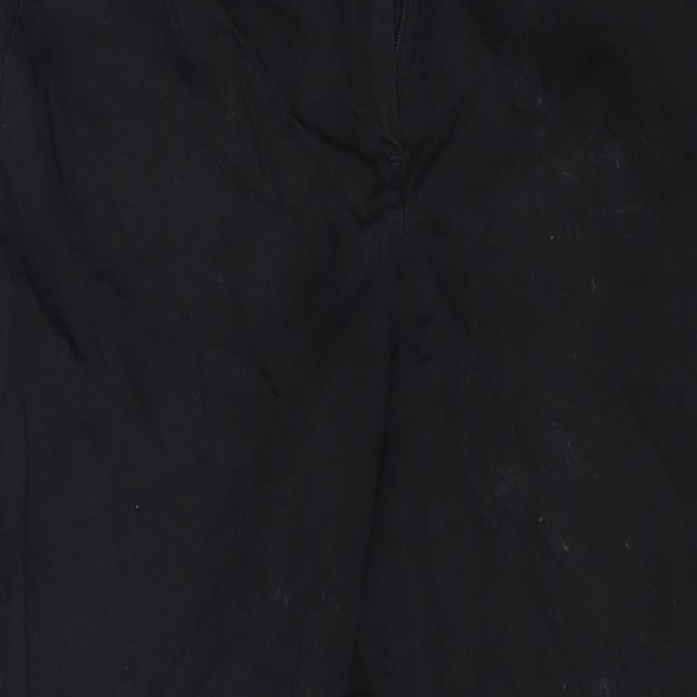 Womens UK Size 12 M&S Regular Fit  Black Trousers