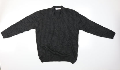 Oswal Mens Grey   Pullover Jumper Size M