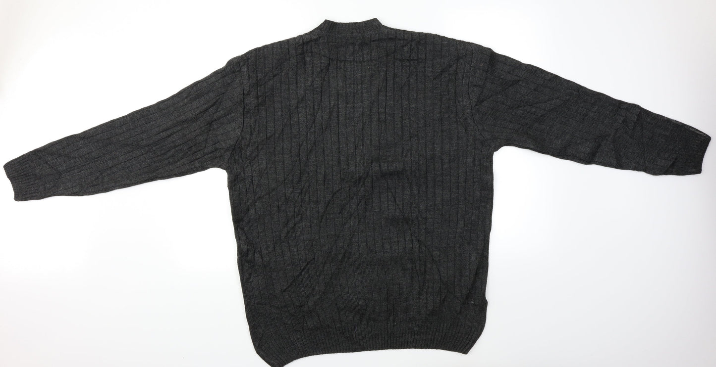 Oswal Mens Grey   Pullover Jumper Size M