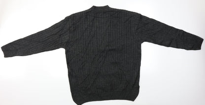 Oswal Mens Grey   Pullover Jumper Size M