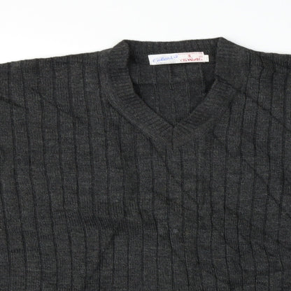Oswal Mens Grey   Pullover Jumper Size M