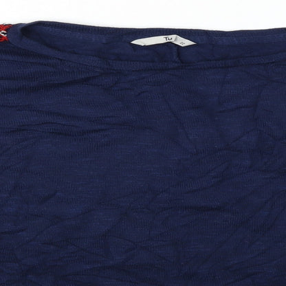 TU Womens Blue   Basic Blouse Size 20