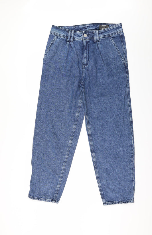 TU Womens Blue   Straight Jeans Size 12 L28 in - Zip